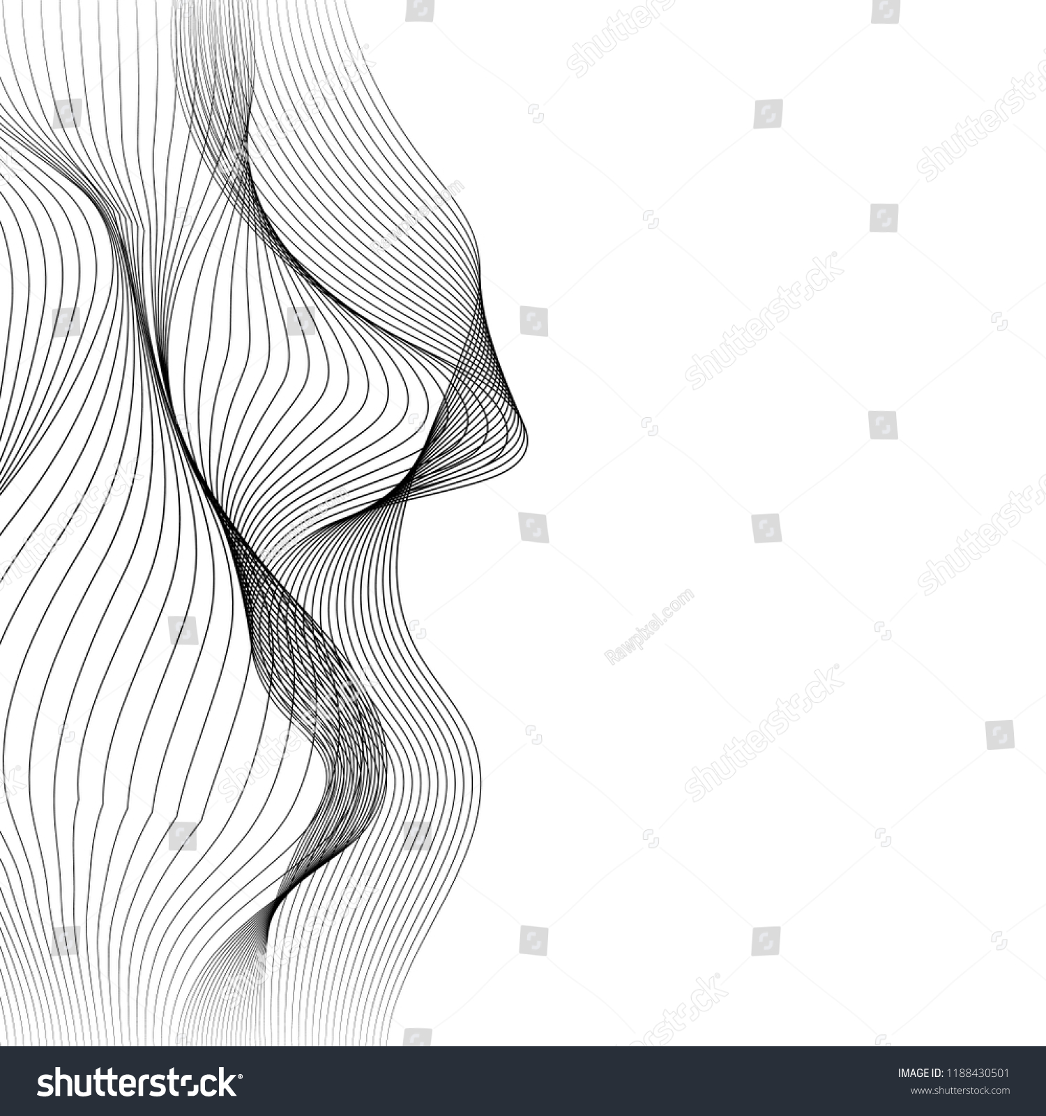 Data Visualization Dynamic Wave Pattern Vector Stock Vector (Royalty ...