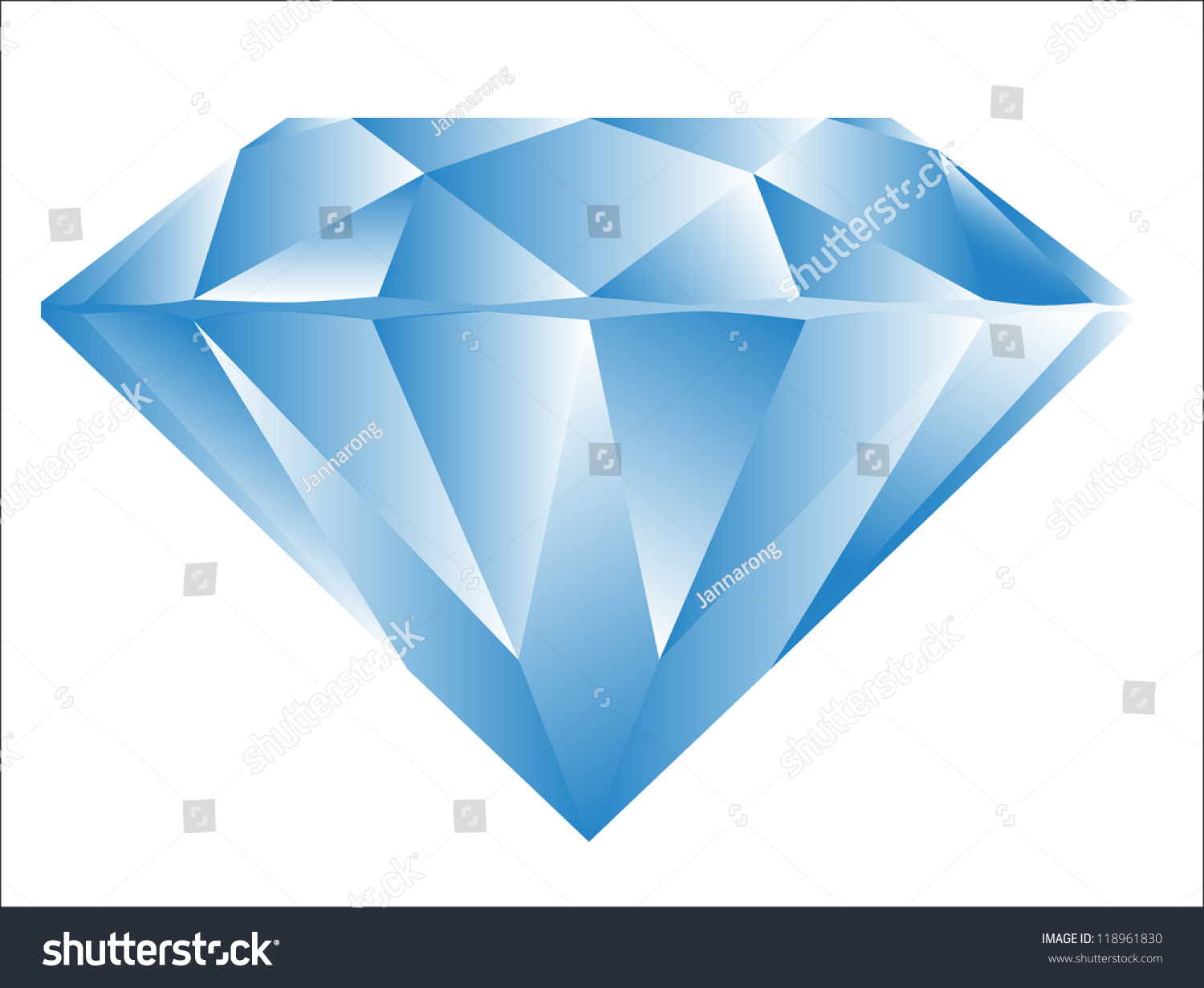 Diamond Anatomy Pattern Standard Cut Modern Stock Vector (Royalty Free ...