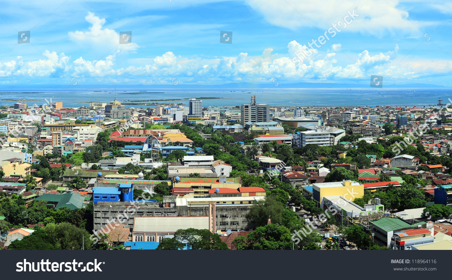 Panorama Cebu City Cebu Philippines Second Stock Photo 118964116 ...