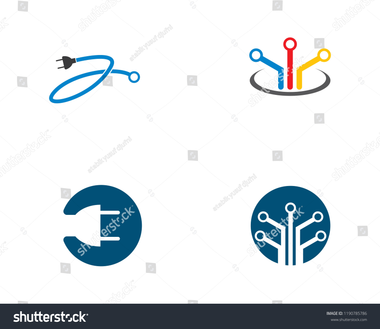 Wire Symbol Illustration Stock Vector (Royalty Free) 1190785786 ...