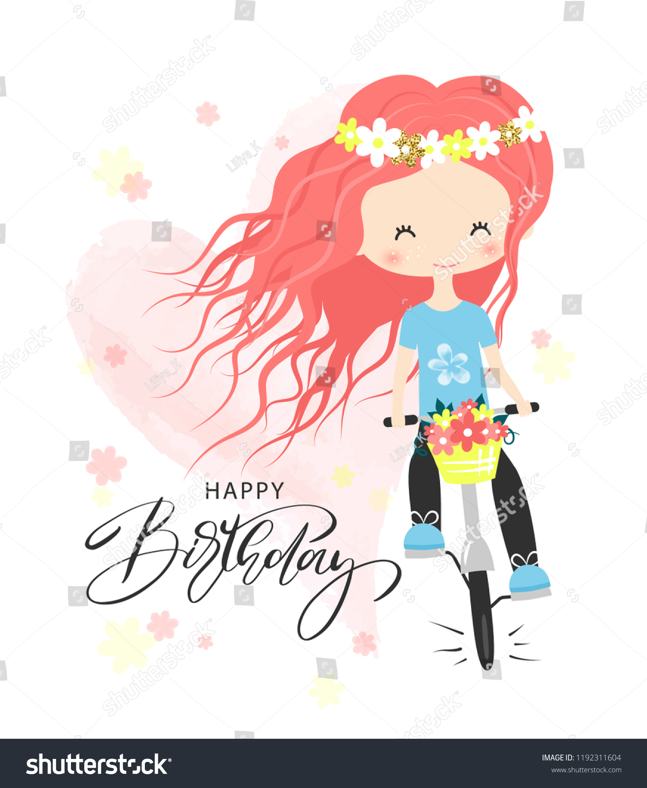 Birthday Greeting Card Party Invitation Templates Stock Vector (Royalty ...