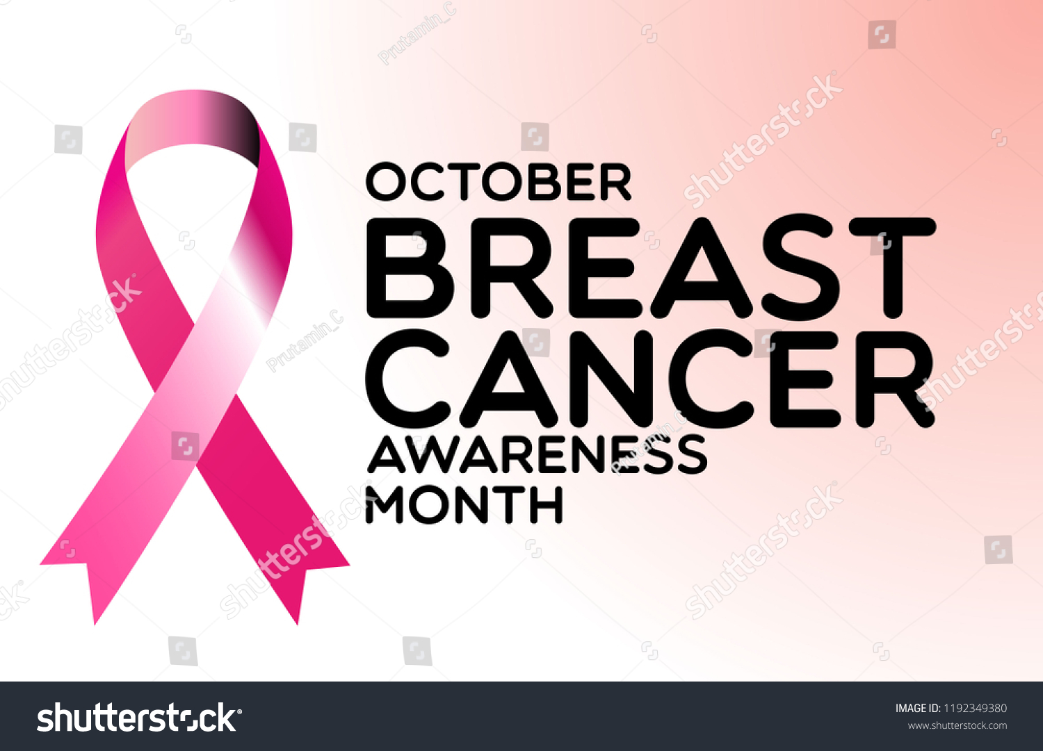 Breast Cancer Awareness Poster Banner Holidays Stock Vector (Royalty ...