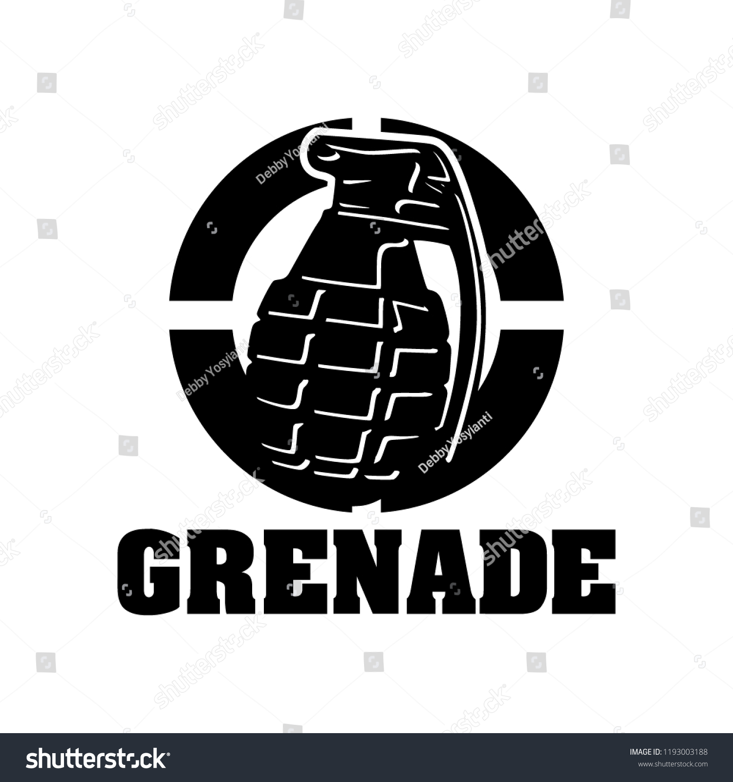 Creative Grenade Logo Design Grenade Logo Stock Vector (Royalty Free ...