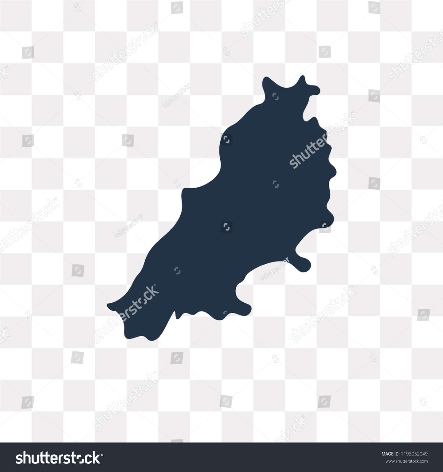 Lebanon Map Vector Icon Isolated On Stock Vector Royalty Free   Stock Vector Lebanon Map Vector Icon Isolated On Transparent Background Lebanon Map Transparency Concept Can Be 1193052049 