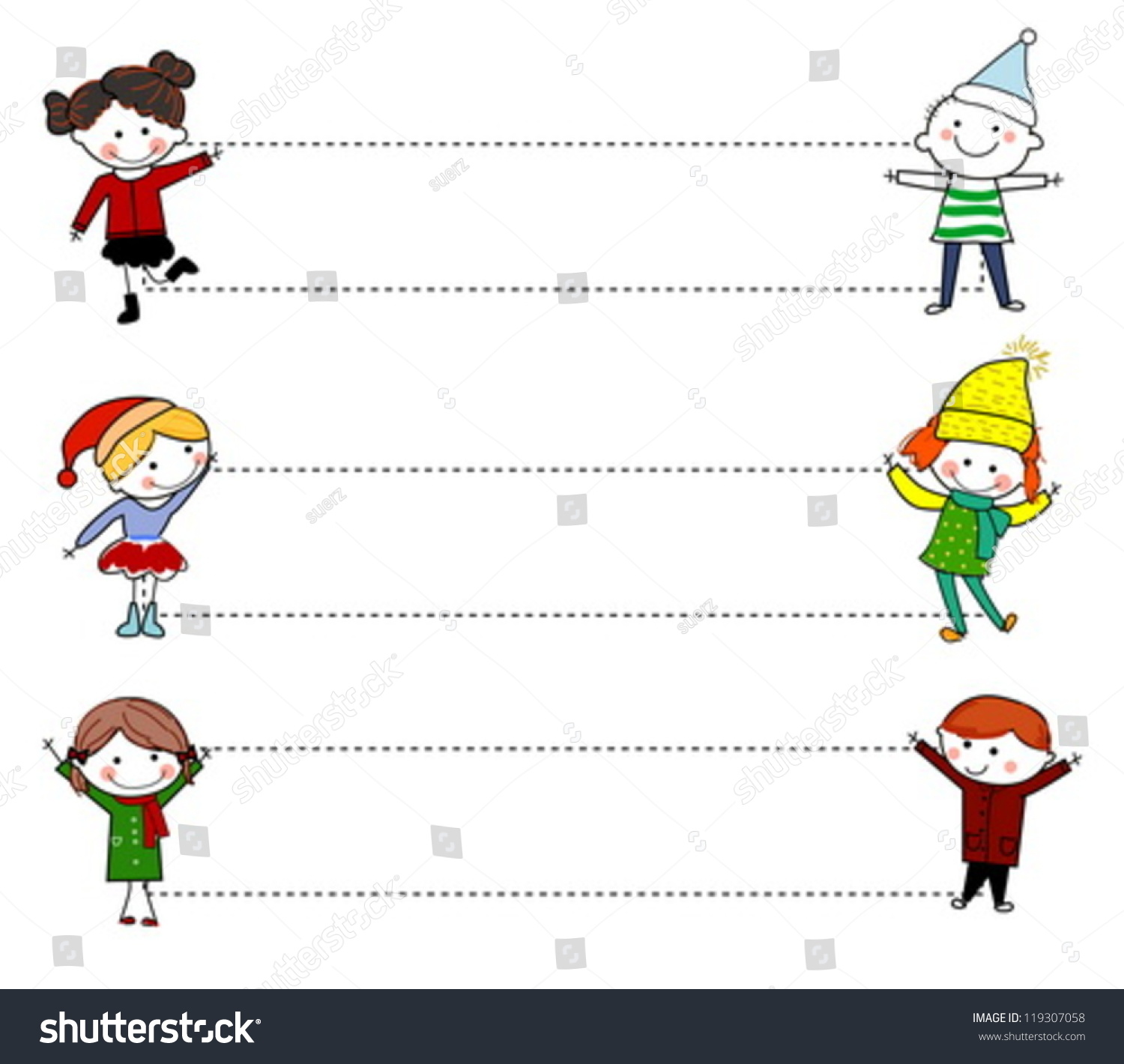 Kids Banner Stock Vector (Royalty Free) 119307058 | Shutterstock