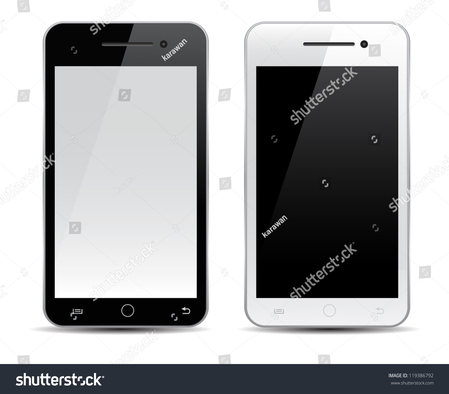 Mobile Phone Vector Stock Vector (Royalty Free) 119386792 | Shutterstock