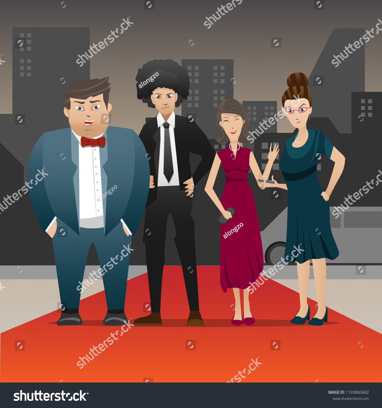 group-people-go-party-friendly-people-stock-vector-royalty-free