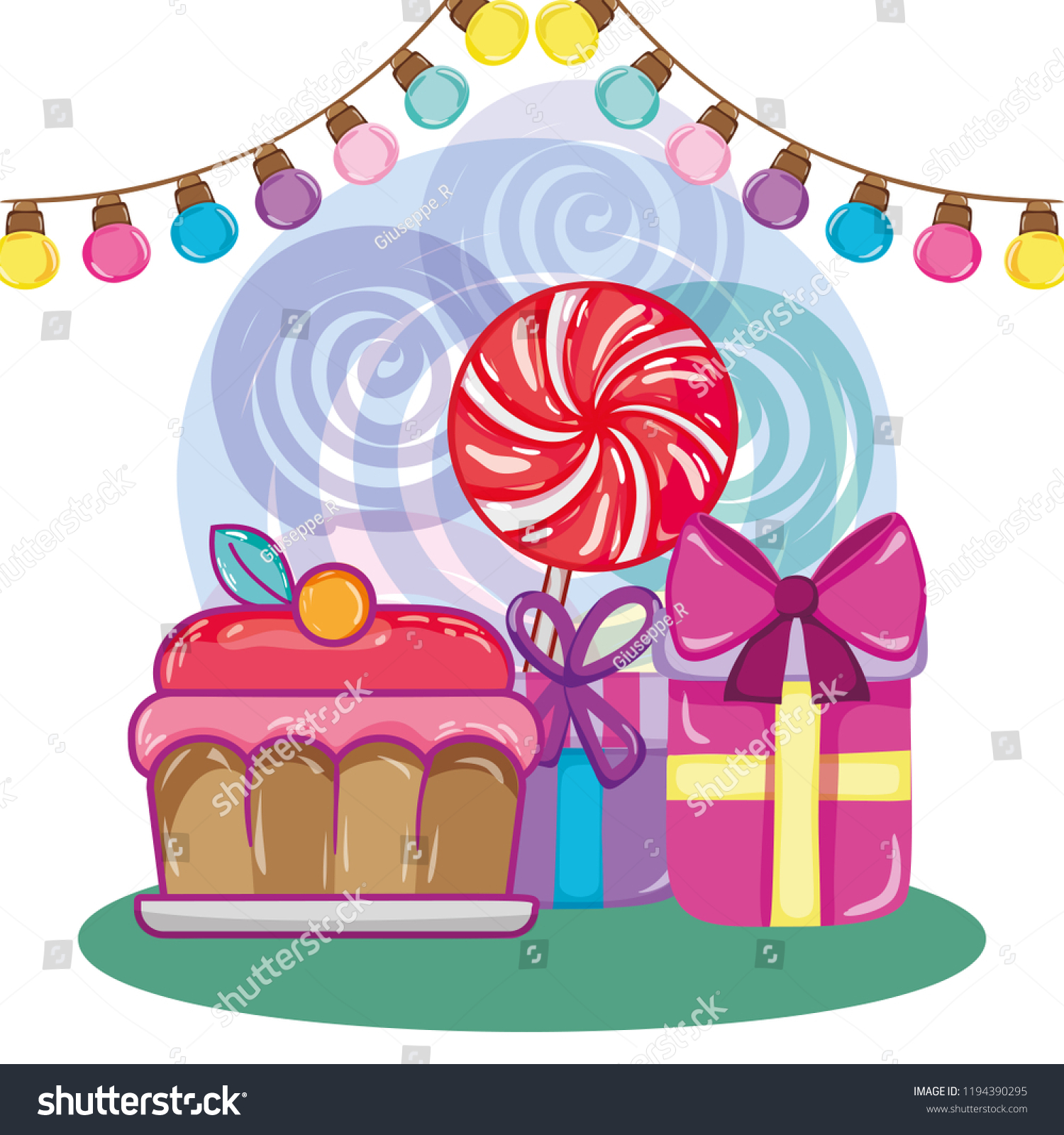 Happy Birthday Cartoons Stock Vector (Royalty Free) 1194390295 ...