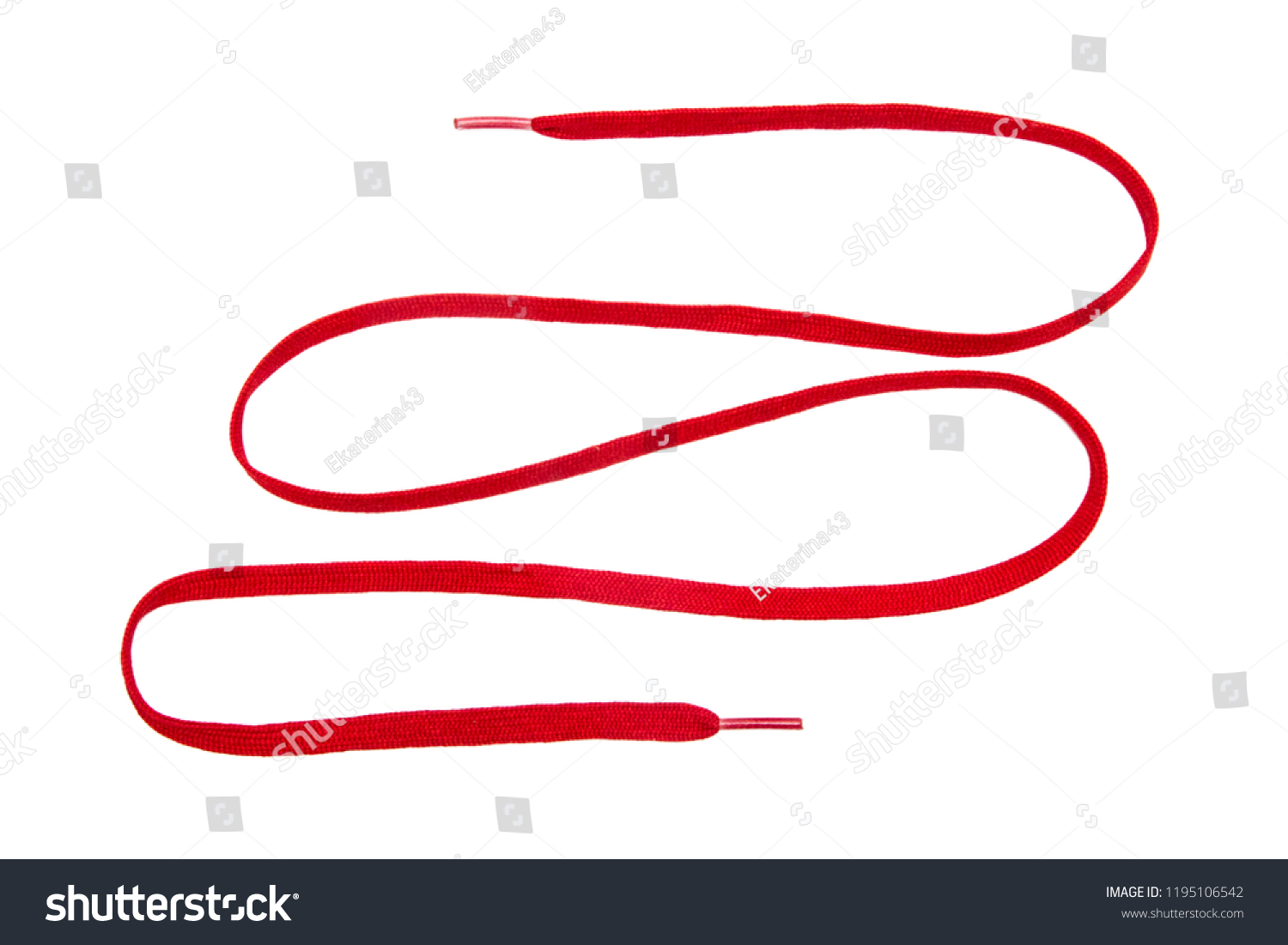 Shoe Laces Isolated On White Background Stock Photo 1195106542 ...