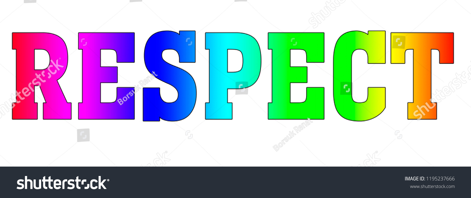 Respect Rainbow Logo Stock Illustration 1195237666 | Shutterstock