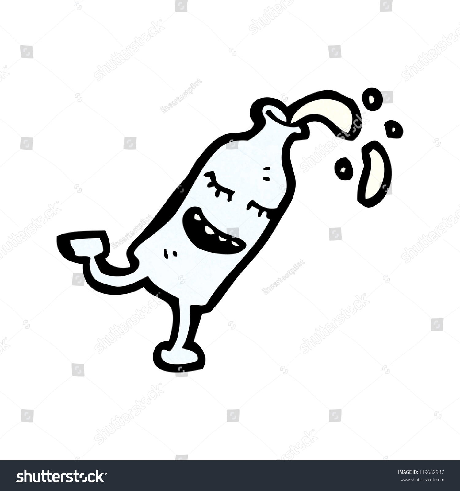 Cartoon Milk Bottle Stock Vector Royalty Free 119682937 Shutterstock 1174