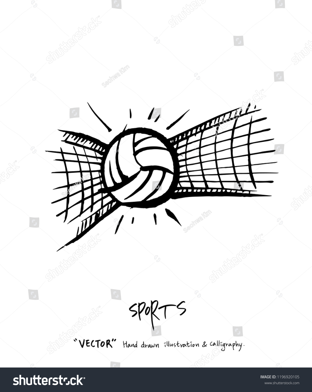 Hand Drawn Sports Recreation Illustration Vector Stock Vector (Royalty ...