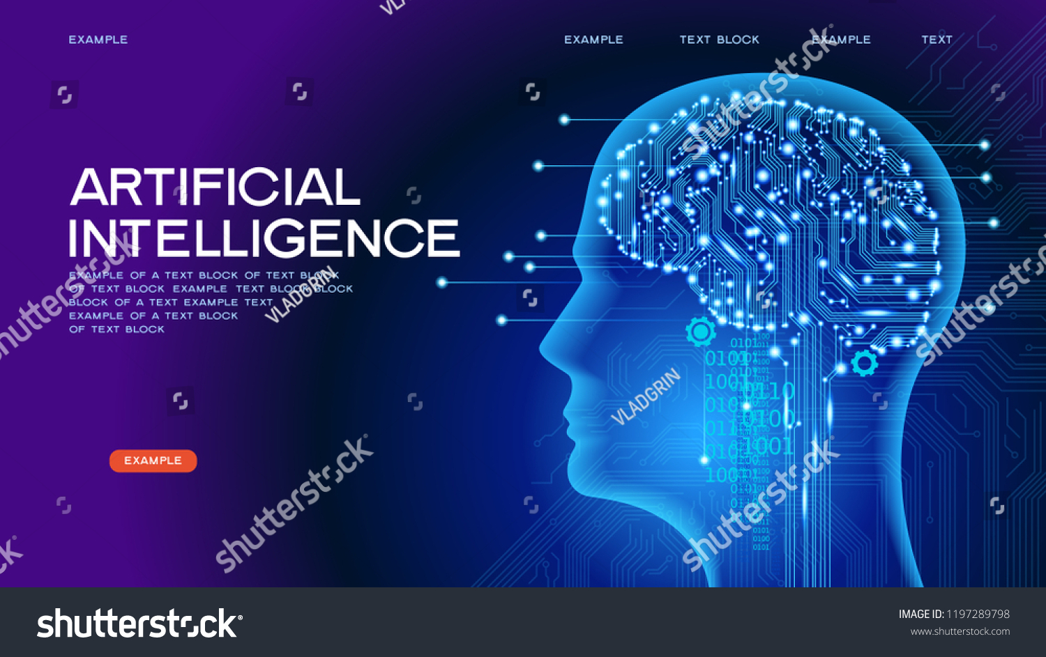 Neural Network Deep Learning Artificial Intelligence Stock Vector ...