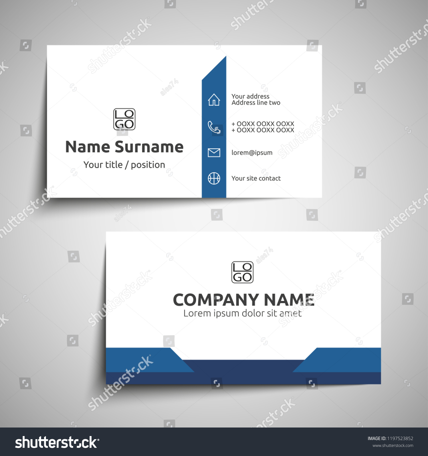 46,873 Visit card simple Images, Stock Photos & Vectors | Shutterstock