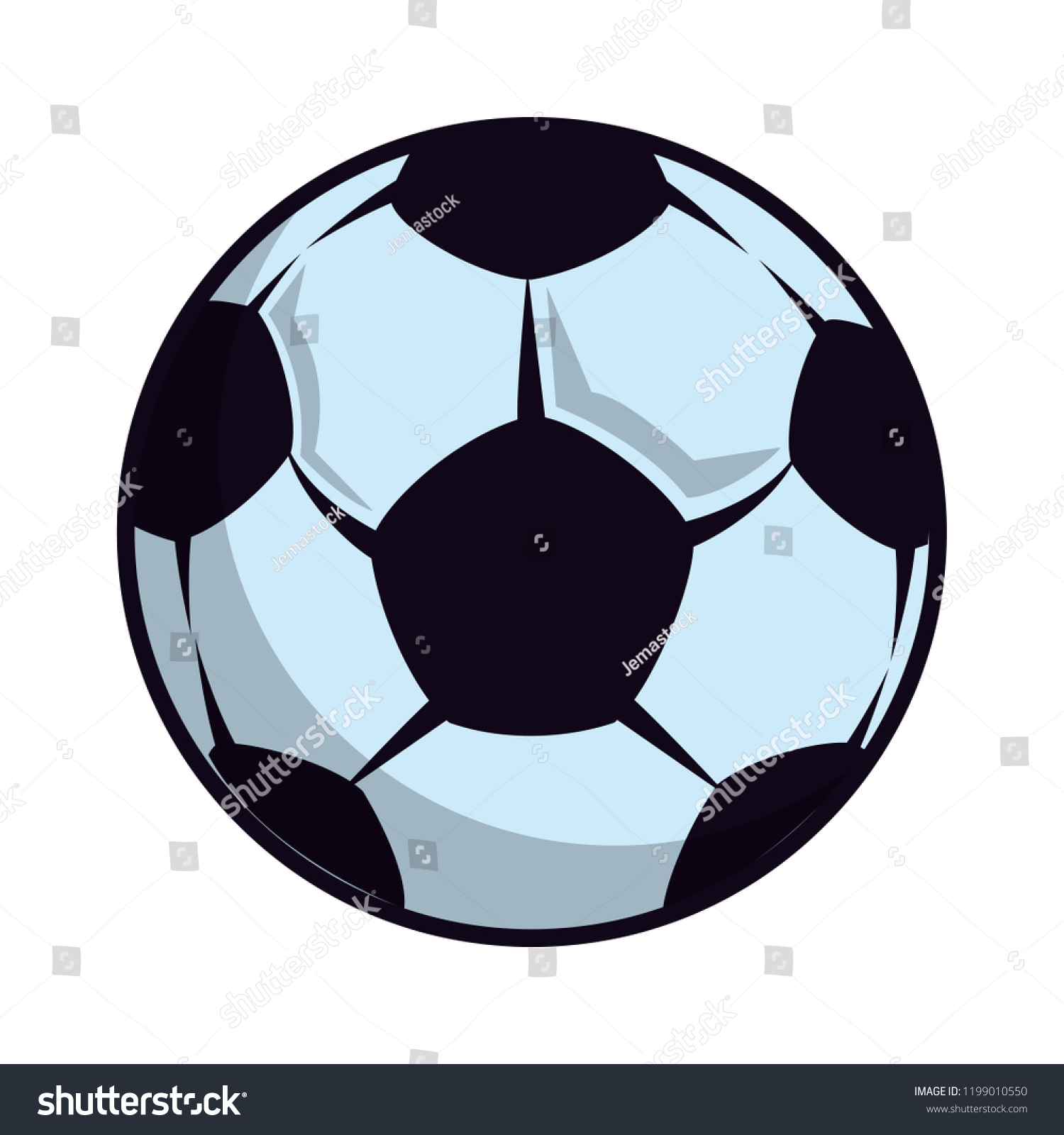 Soccer Ball Symbol Stock Vector (Royalty Free) 1199010550 Shutterstock