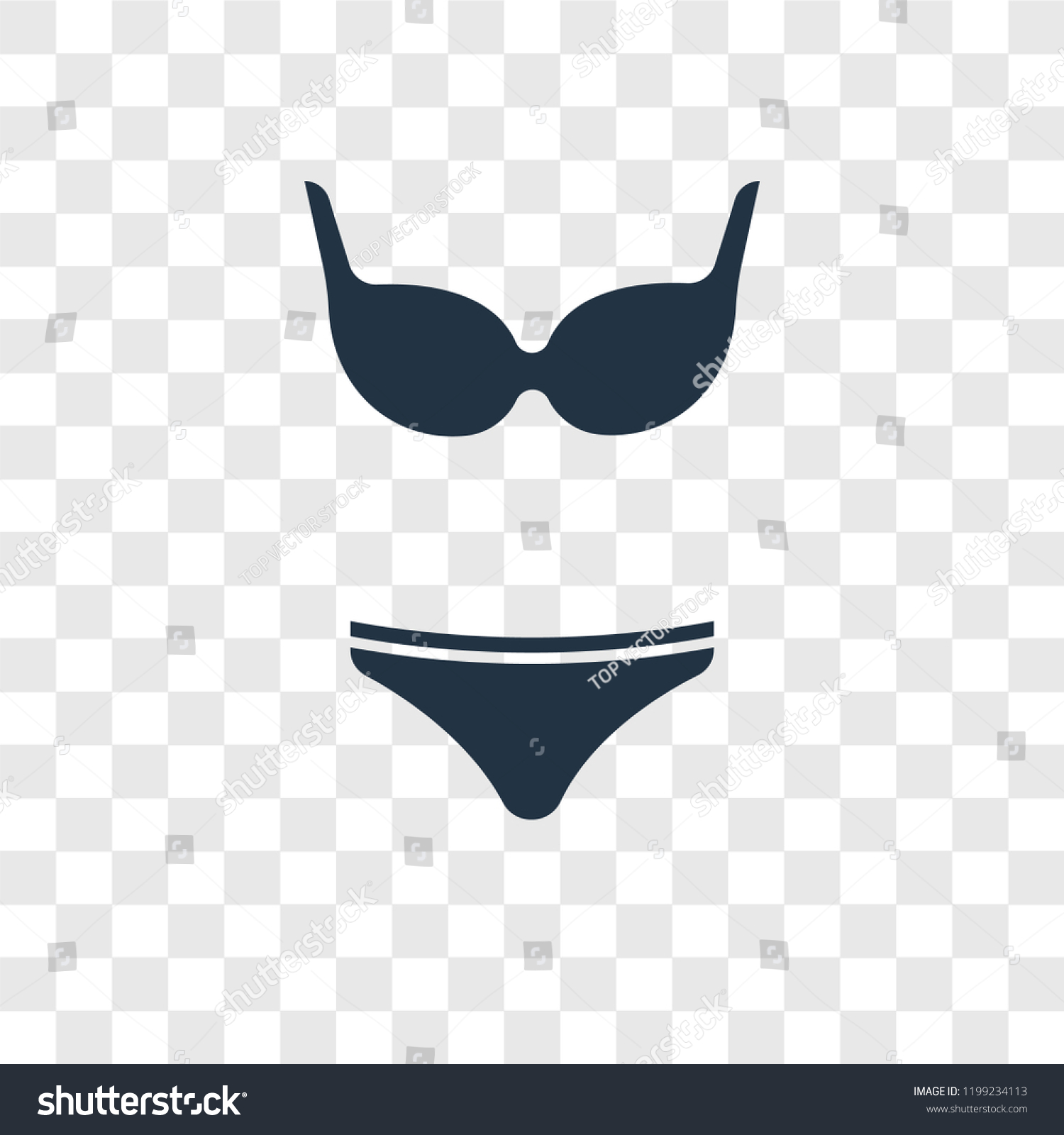Swimsuit Feminine Vector Icon Isolated On Stock Vector Royalty Free Shutterstock