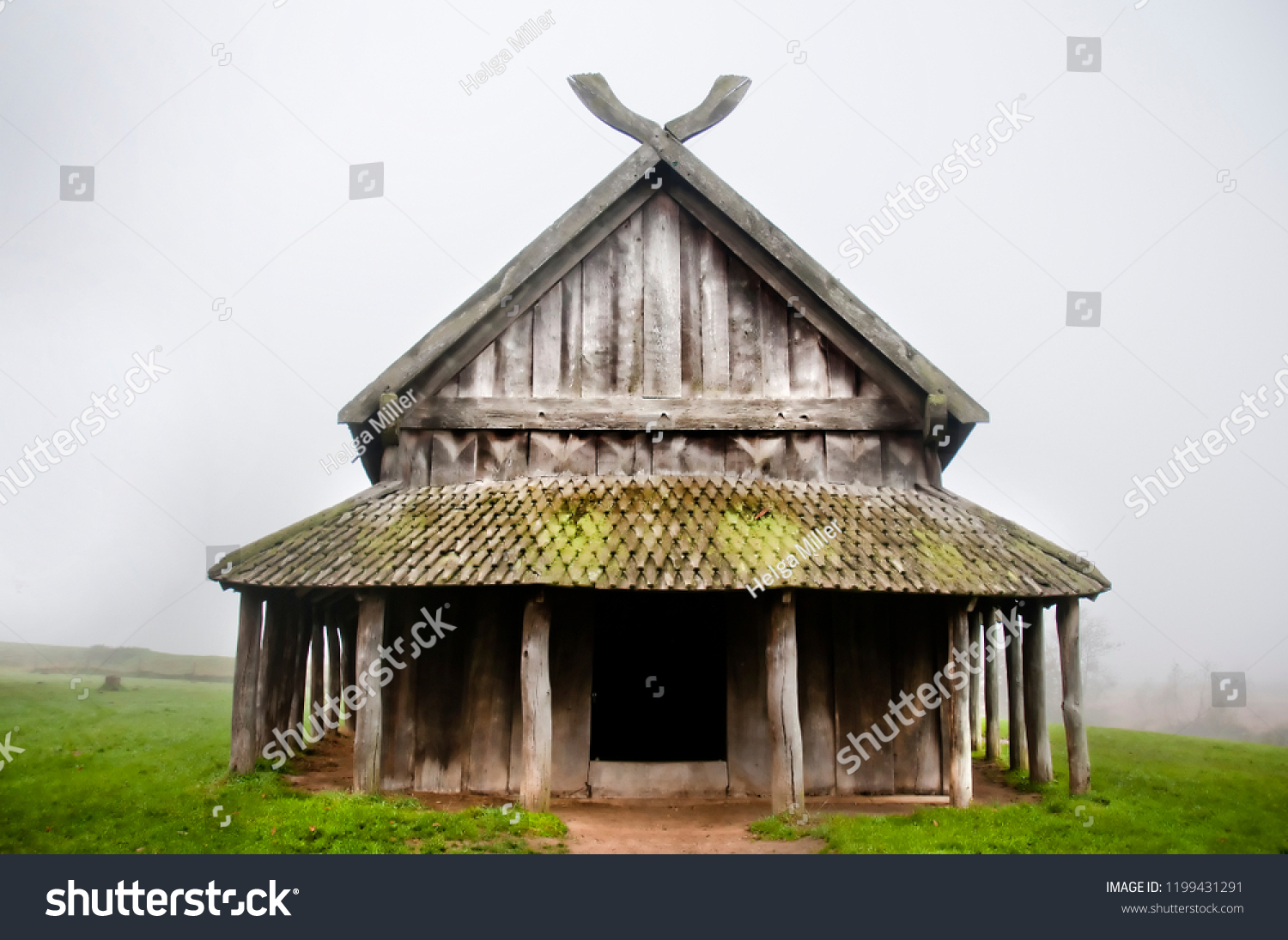 Viking House Denmark Stock Photo 1199431291 | Shutterstock