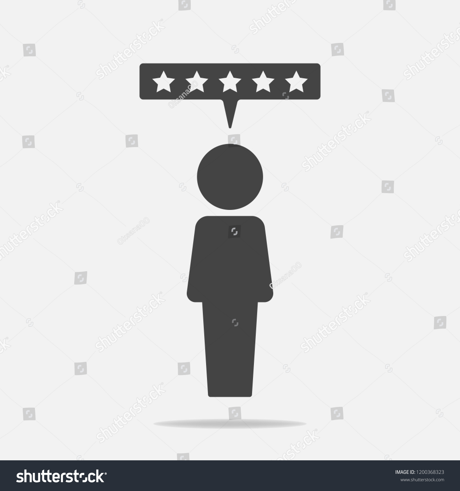 Customer Review Icon Raiting Feedback Illustration Stock Vector Royalty Free