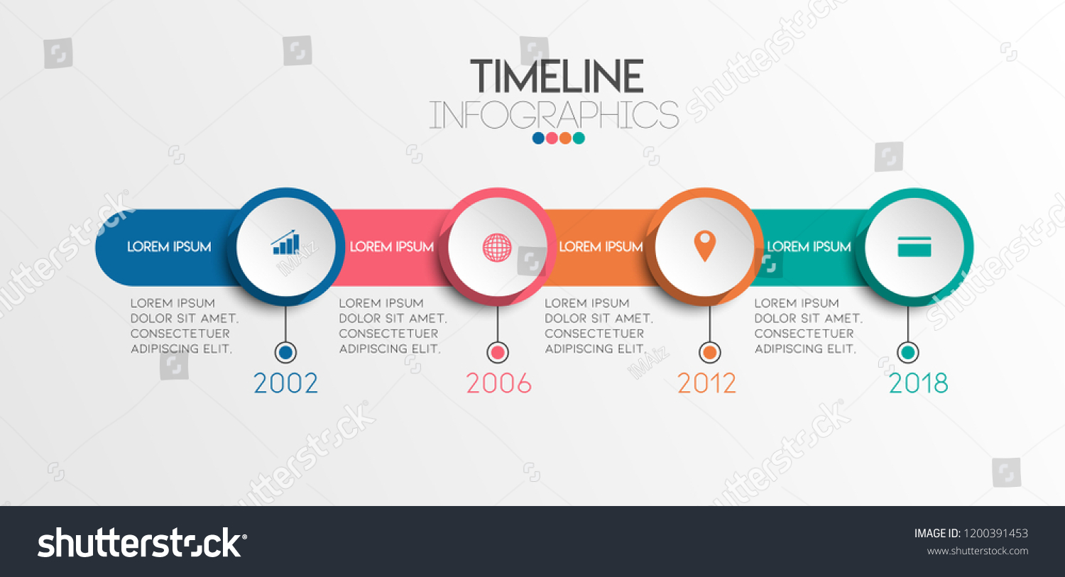 Vector Illustrator Infographic Timeline Design Icons Stock Vector ...