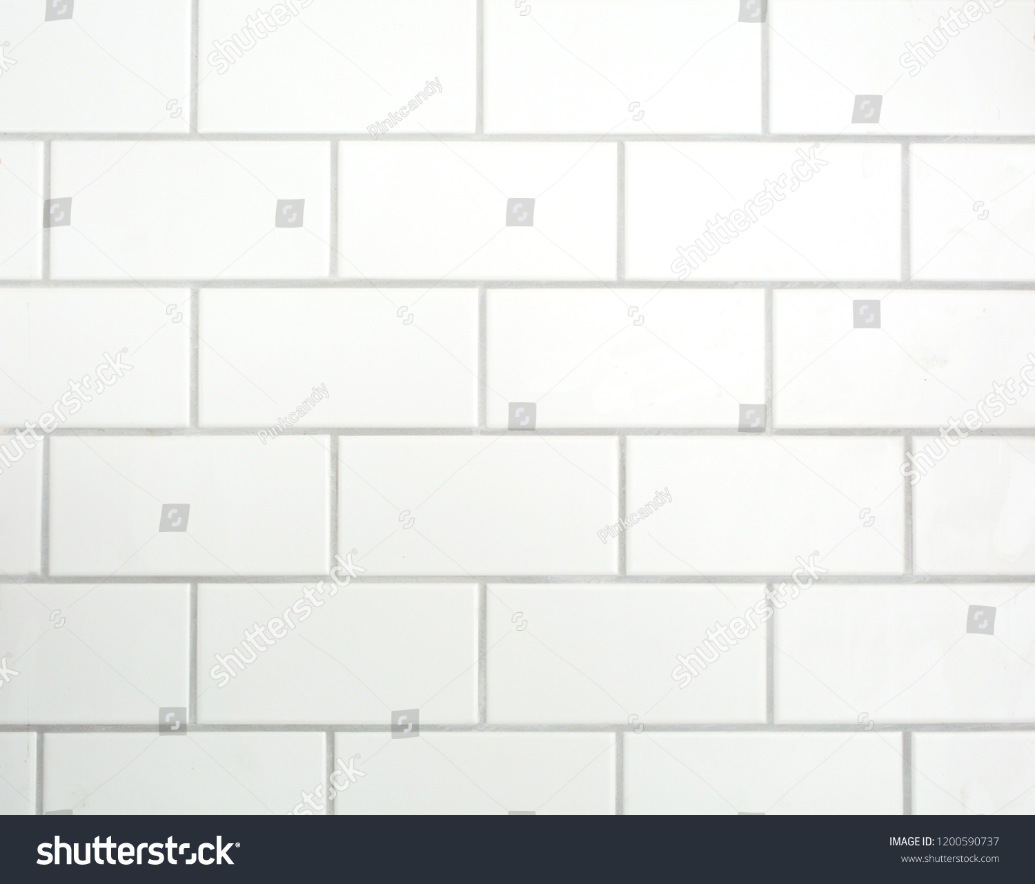 White Mat Tiles On Wall Grey Stock Photo 1200590737 | Shutterstock