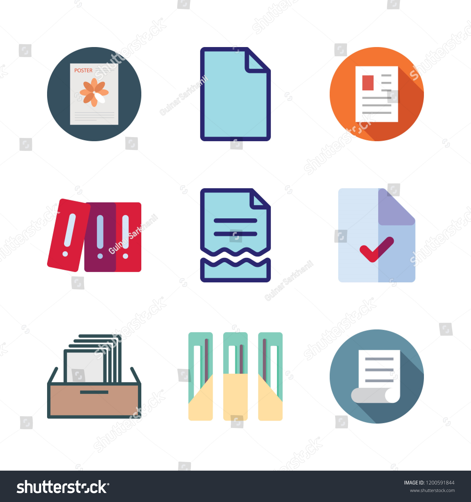 Bureaucracy Icon Set Vector Set About Stock Vector (Royalty Free ...