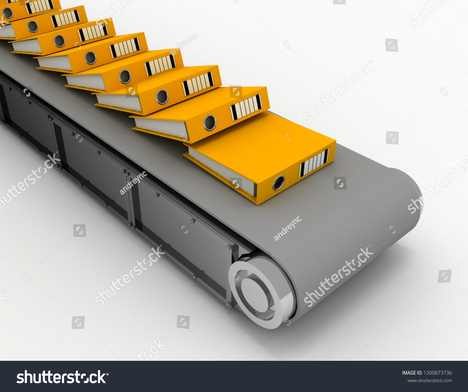 Automate Document Management System Concept3d Illustration Stock ...