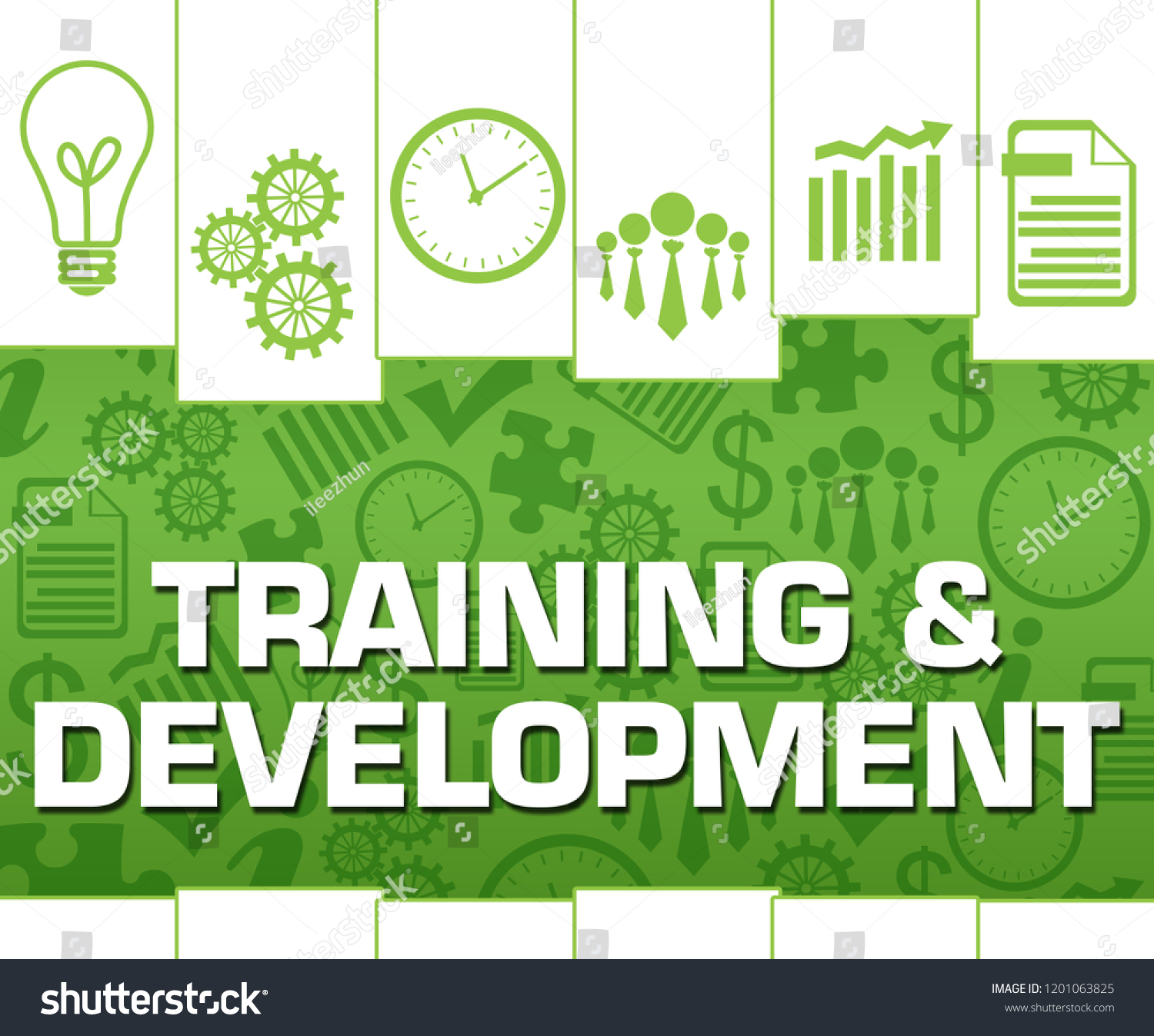 Training Development Concept Image Text Related Stock Illustration ...