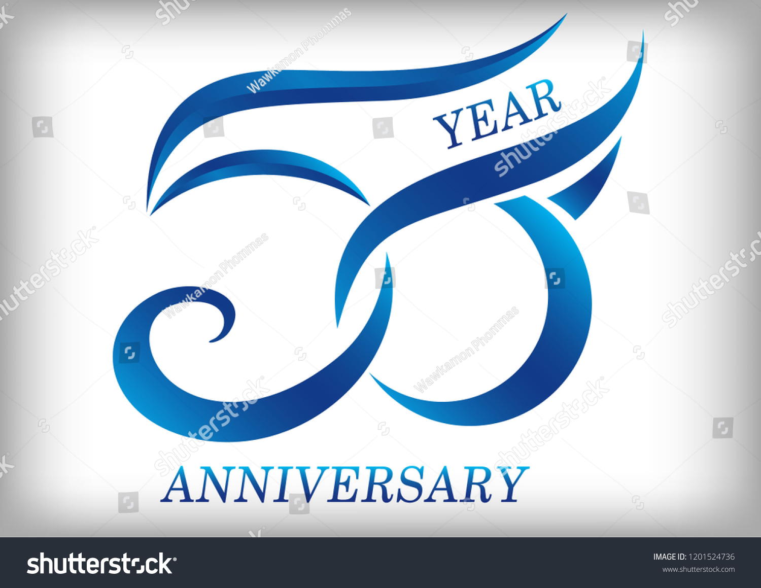 50 Years Anniversary Template Logo Stock Vector (Royalty Free ...