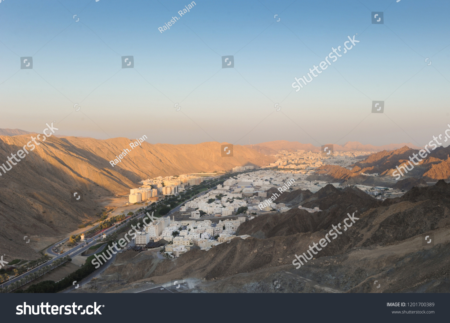 Areal View Wadi Kabir Muscat City Stock Photo 1201700389 | Shutterstock