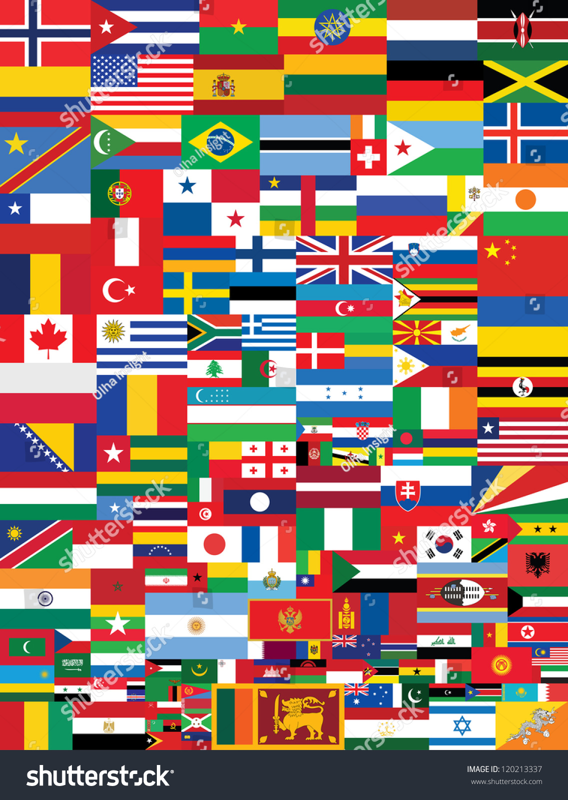 World Flags Background Stock Illustration 120213337 | Shutterstock