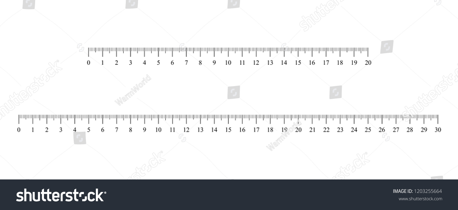 Ruler Scale Set Vector Illustration Stock Vector (Royalty Free ...