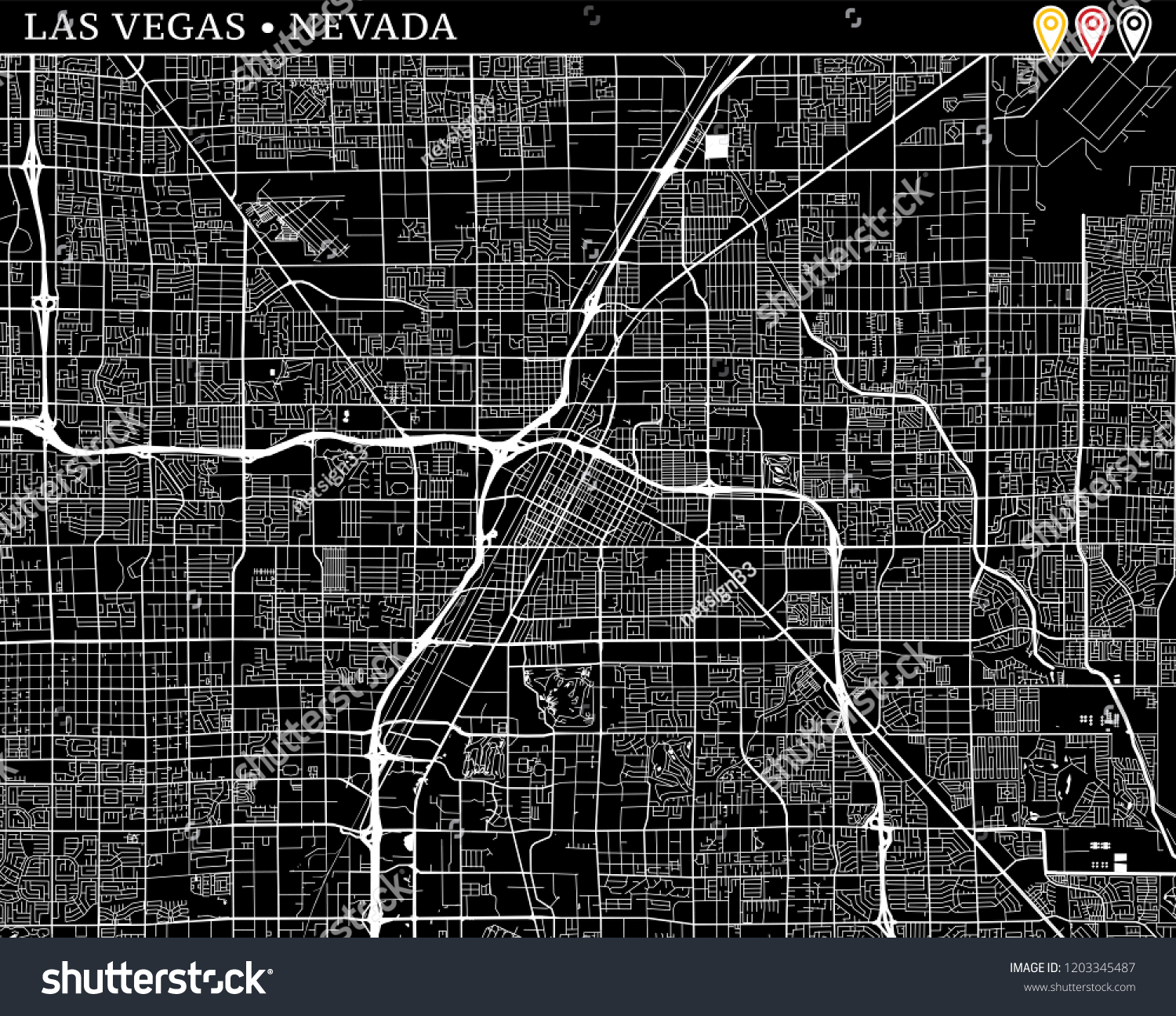 644 Road map las vegas Images, Stock Photos & Vectors | Shutterstock