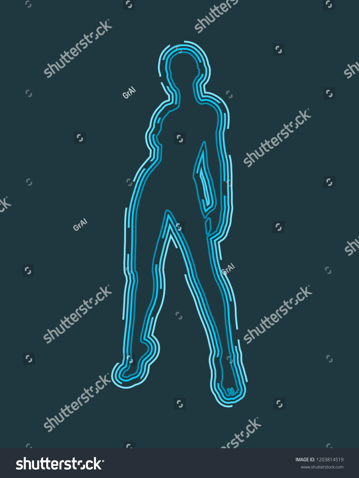 Sexy Woman Silhouette Female Figure Posing Stock Vector Royalty Free 1203814519 Shutterstock 4134