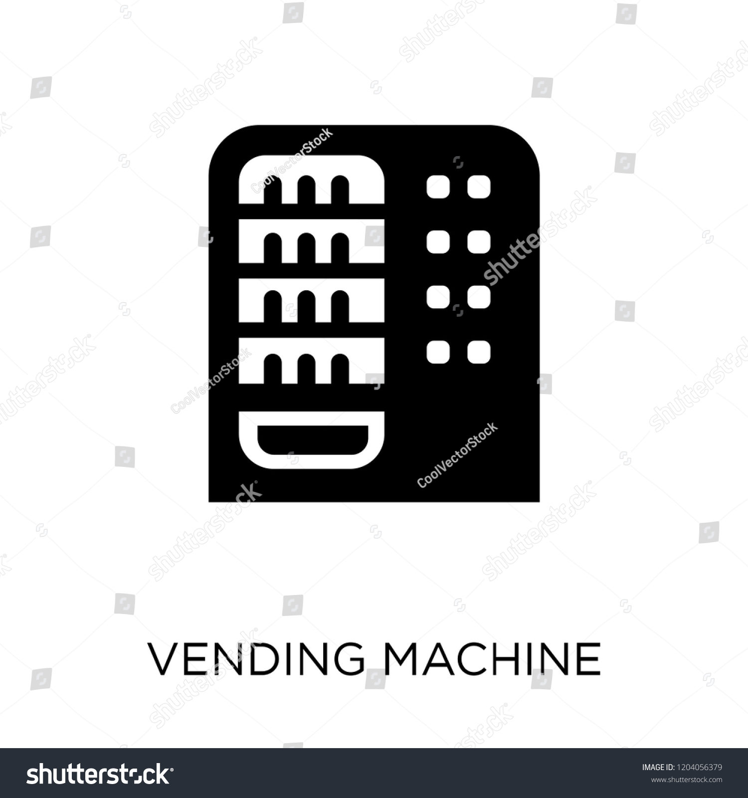 Vending Machine Icon Vending Machine Symbol Stock Vector (Royalty Free ...