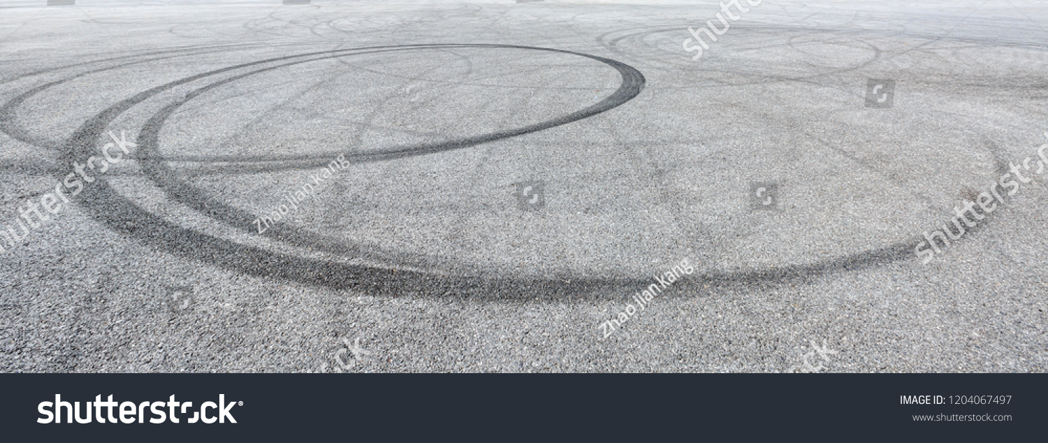 Car Track Asphalt Pavement Background Circuit Stock Photo 1204067497 ...