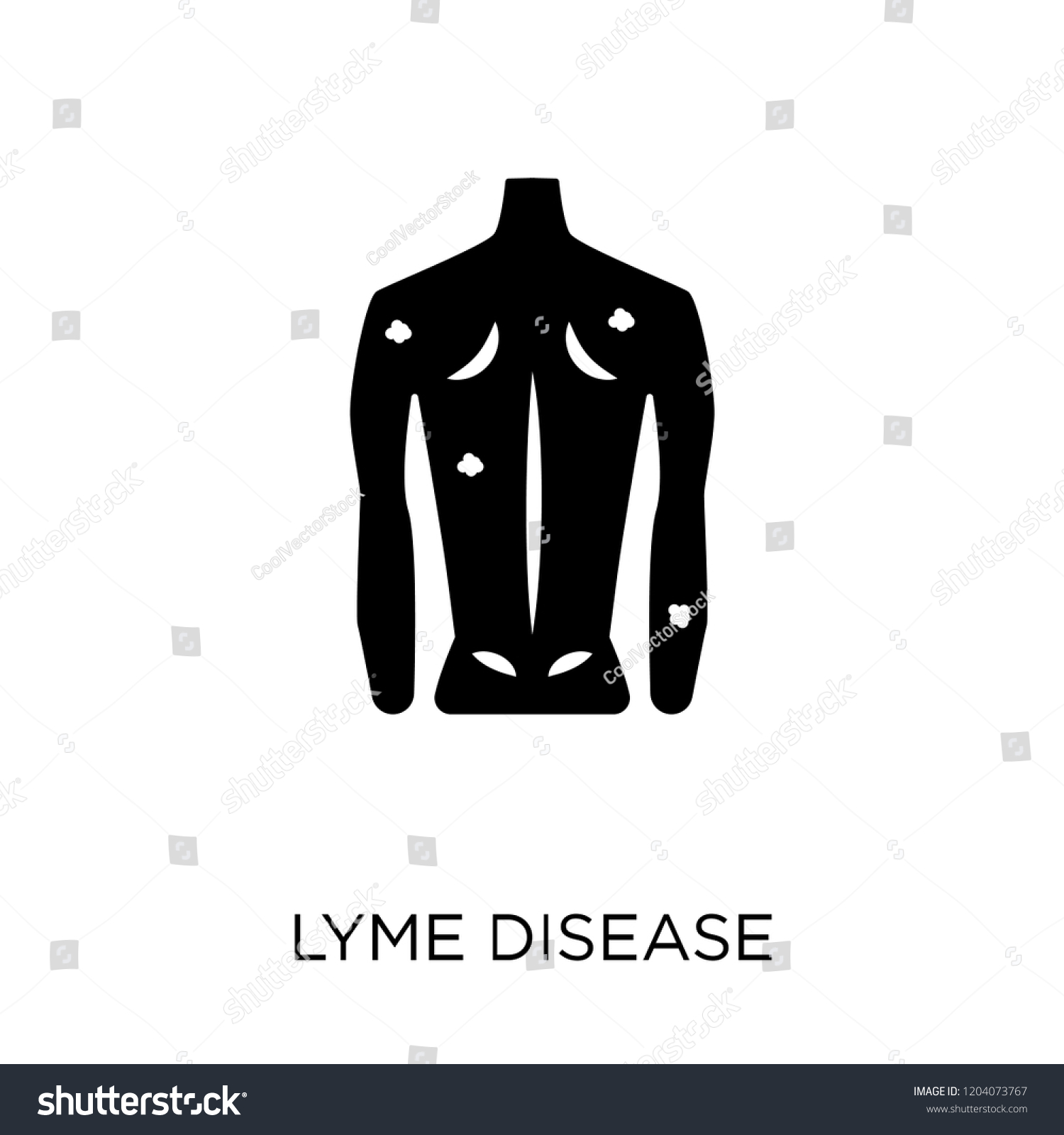 Lyme Disease Icon Lyme Disease Symbol Stock Vector (Royalty Free ...