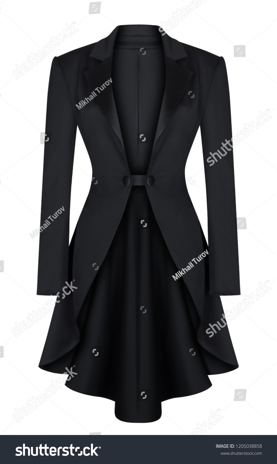 black evening jacket for women