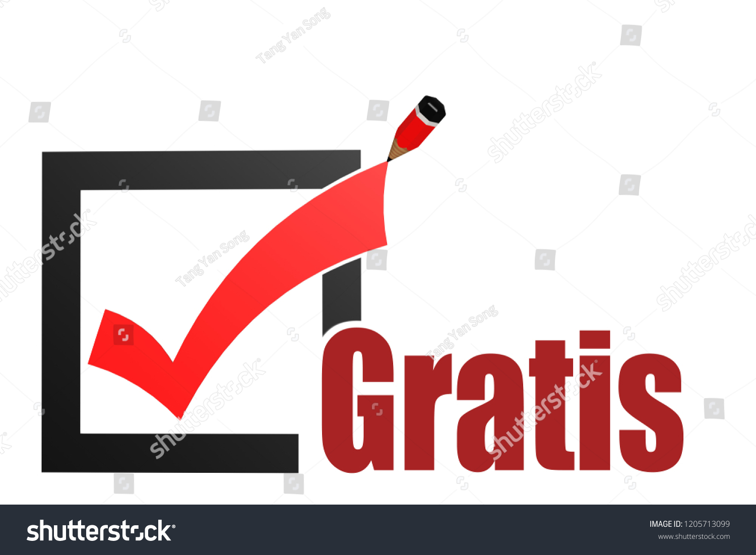 gratis-word-check-mark-pencil-3d-stock-illustration-1205713099-shutterstock