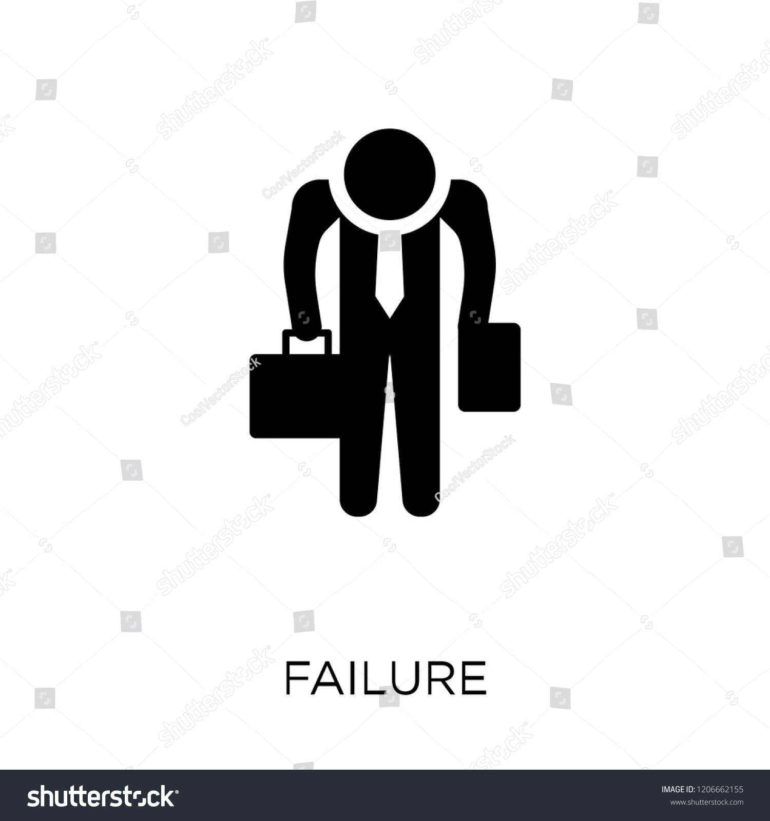 Failure Icon Failure Symbol Design Activity Stock Vector (Royalty Free ...