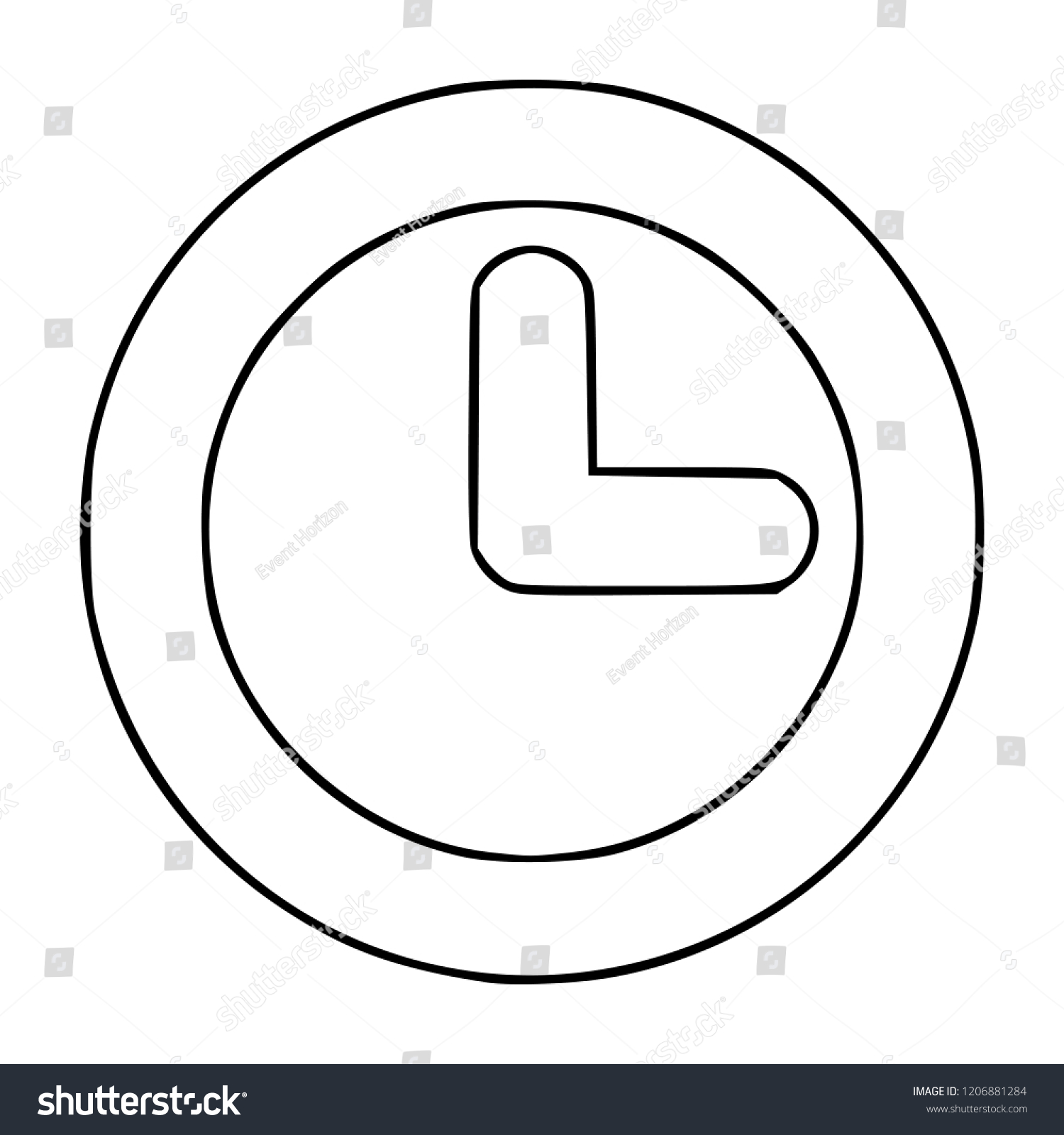 Please Wait Icon Logo Symbol Sign Stock Vector (Royalty Free ...