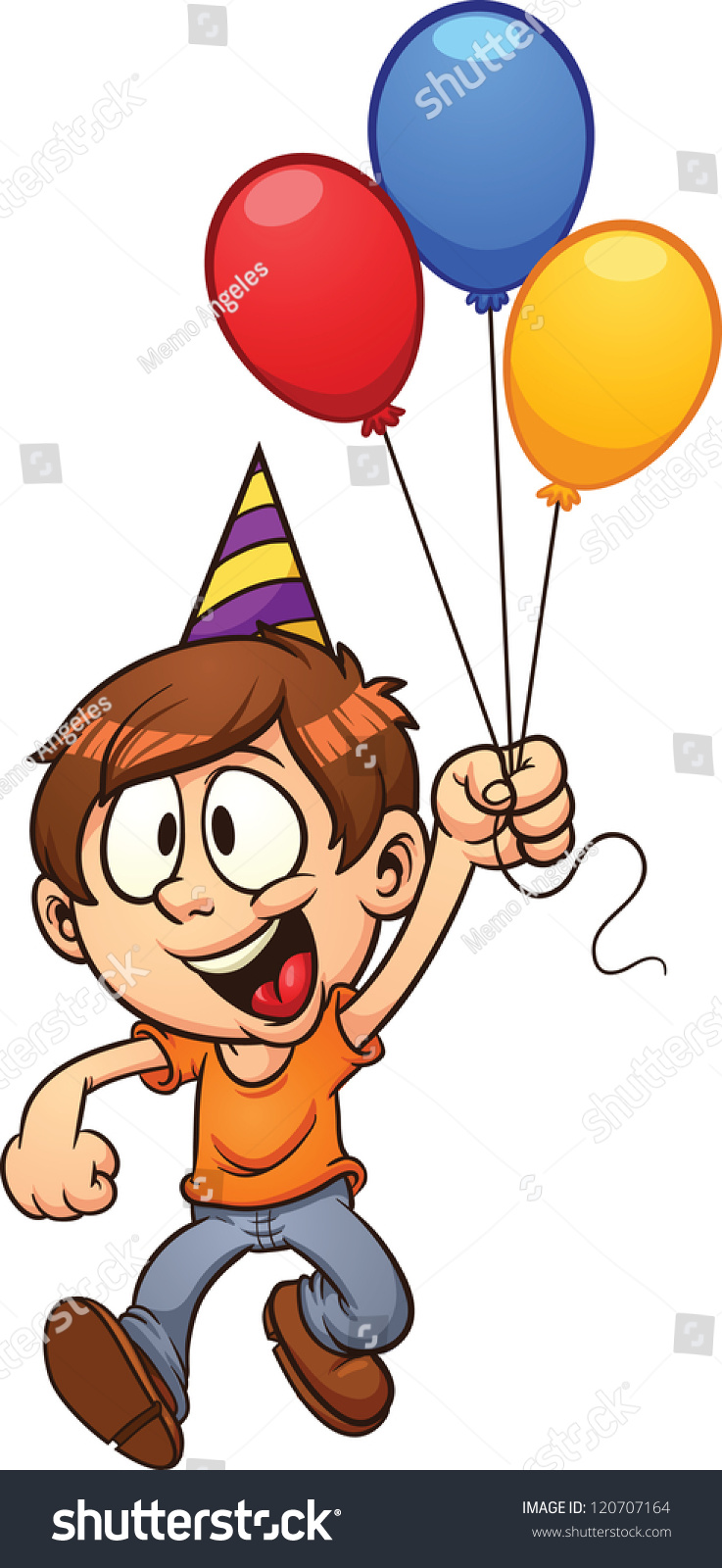 Happy Birthday Boy Vector Clip Art Stock Vector (Royalty Free ...