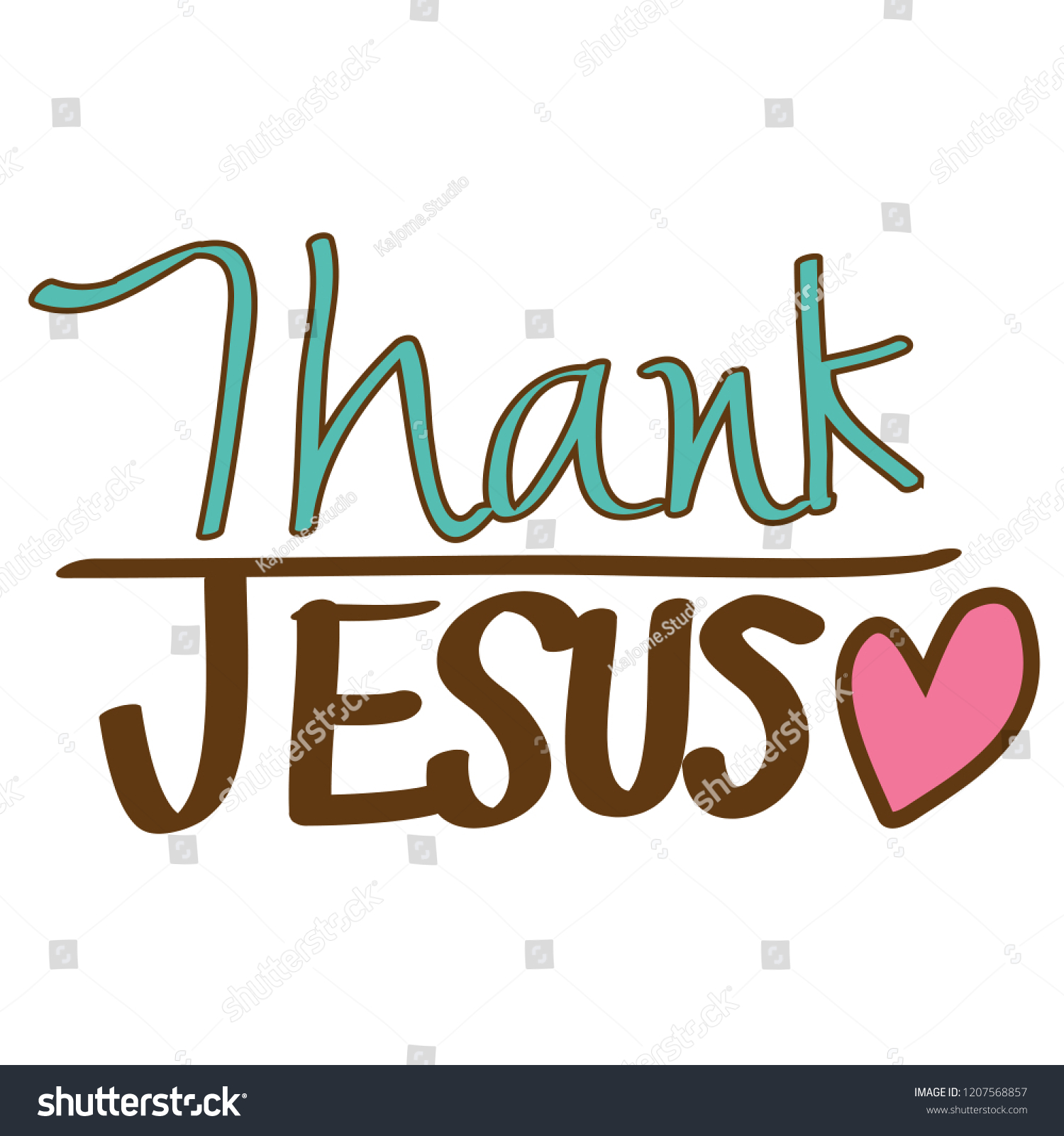 Thank You Jesus Stock Vector (Royalty Free) 1207568857 | Shutterstock