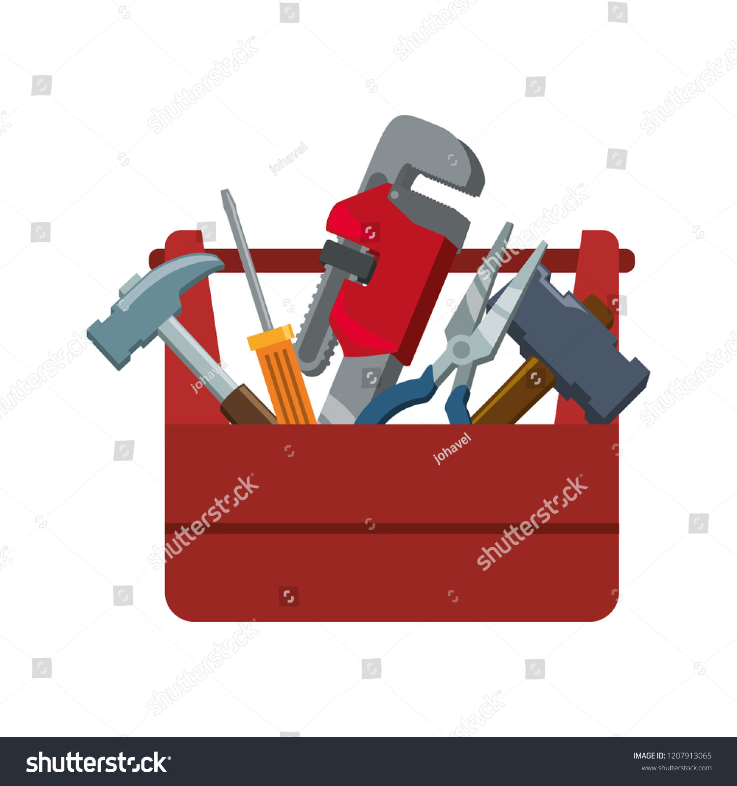 Toolbox Tools Icons Stock Vector (Royalty Free) 1207913065 | Shutterstock