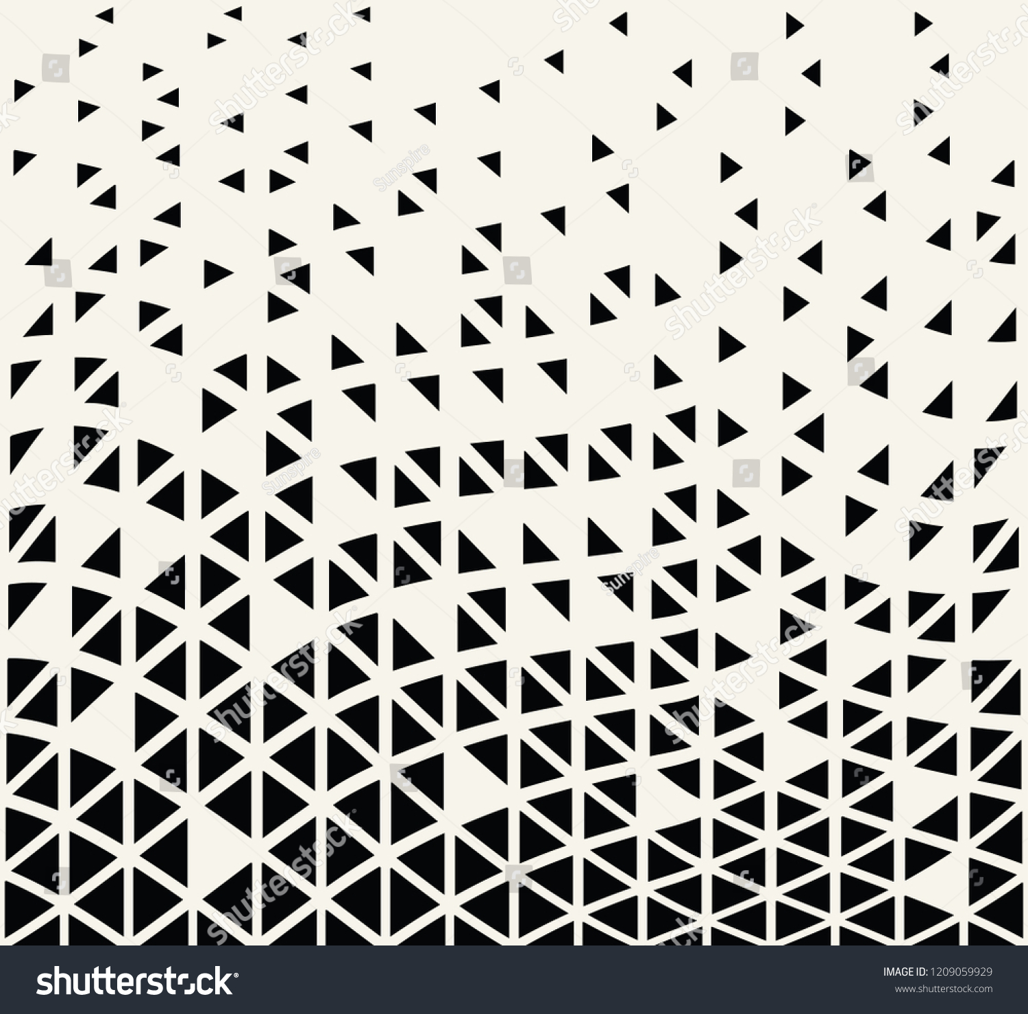 Abstract Seamless Geometric Triangle Pattern Vector Stock Vector ...