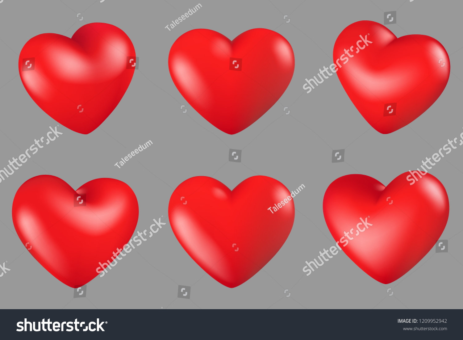 Красные сердечки для вырезания