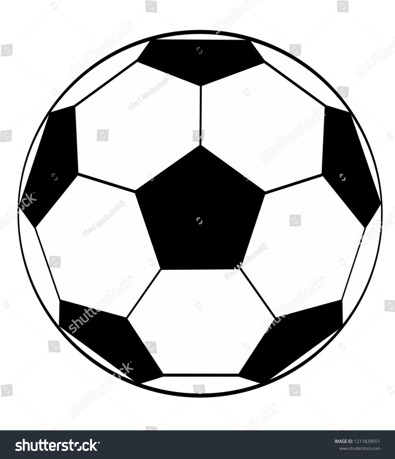 Soccer Ball Vector Image Football Ball Stock Vector (Royalty Free ...