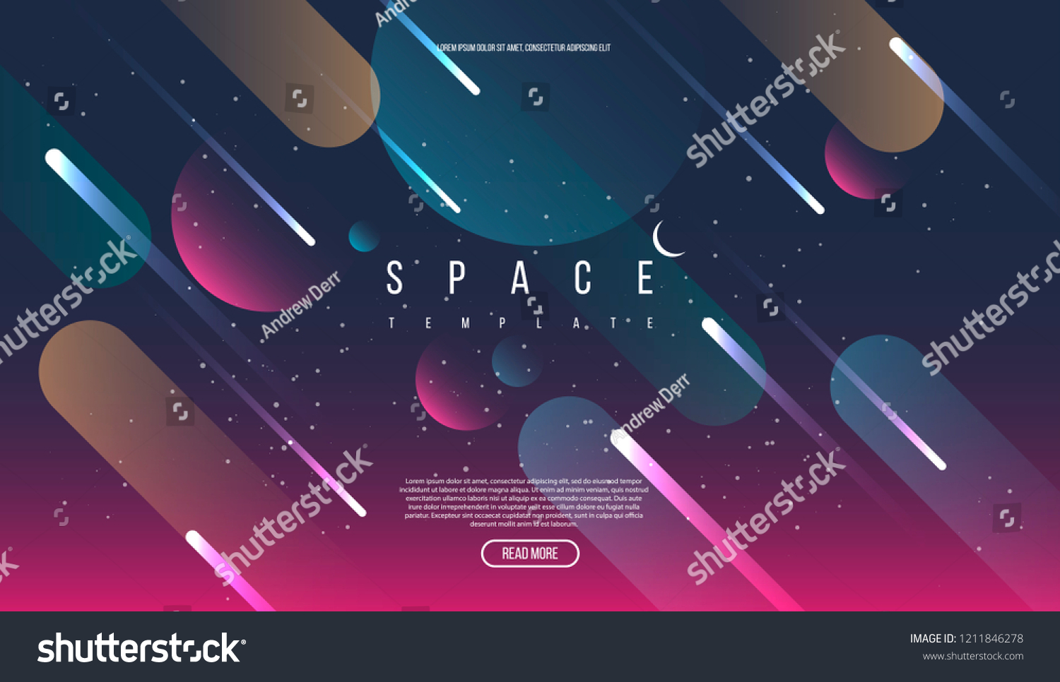 Vector Universe Background Presentation Design Brochure เวกเตอร์สต็อก ปลอดค่าลิขสิทธิ์