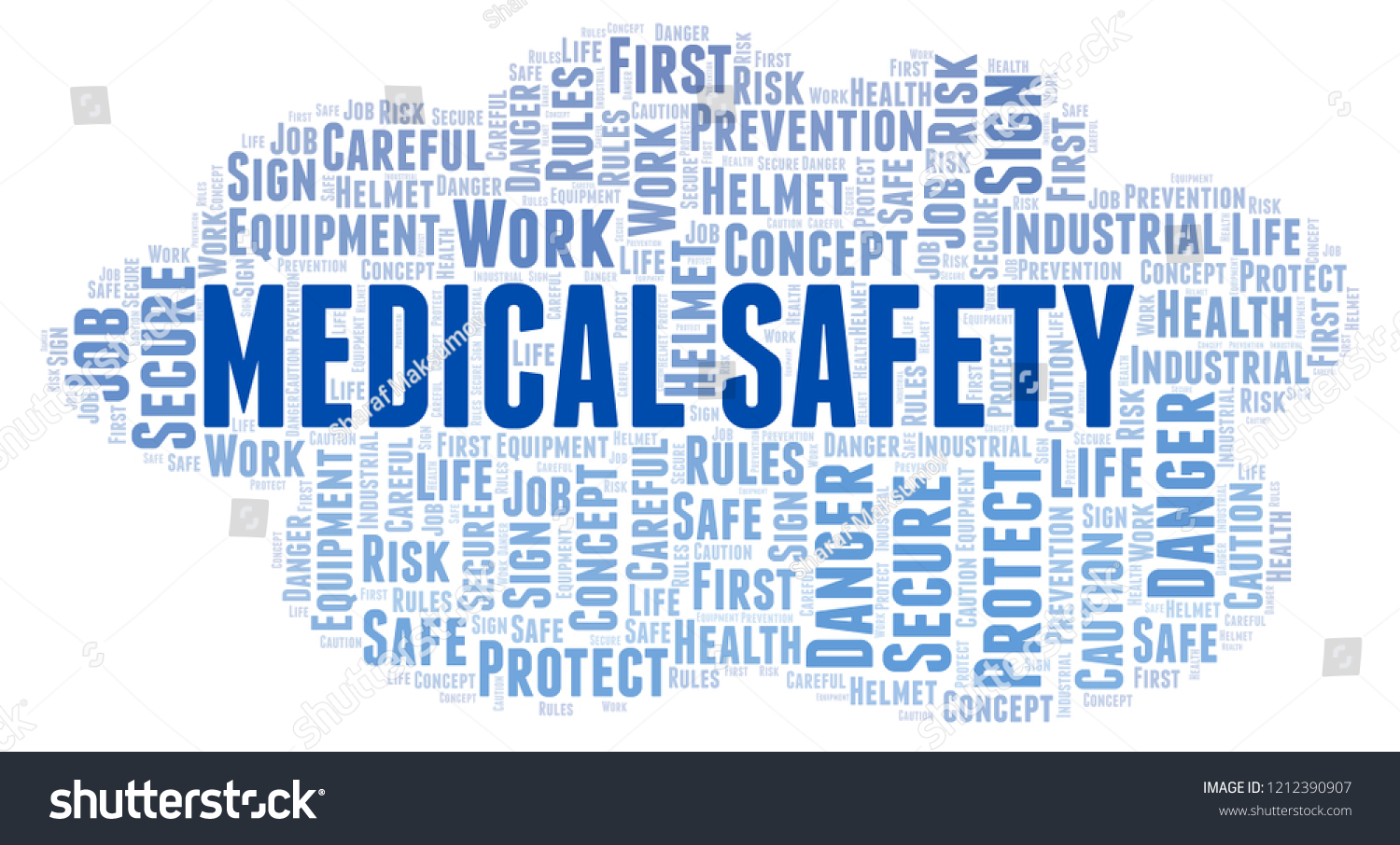 Medical Safety Word Cloud Stock Illustration 1212390907 | Shutterstock