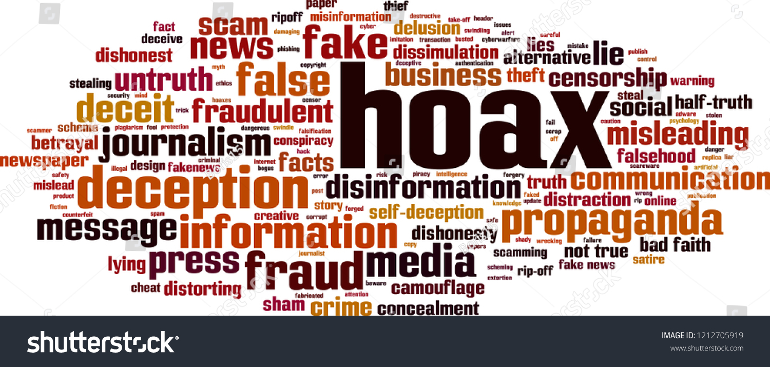 Hoax Word Cloud Concept Vector Illustration Stock Vector (Royalty Free ...