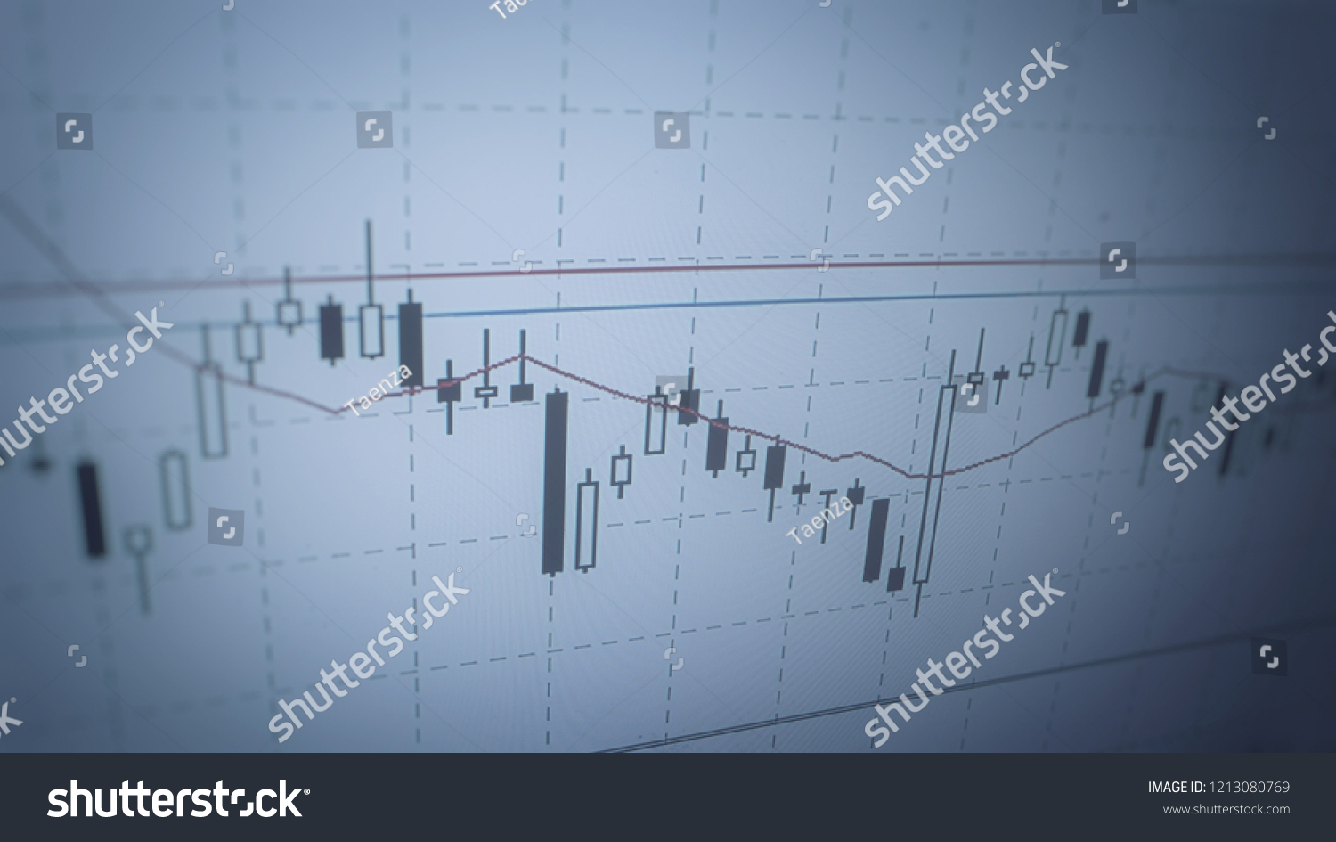 Candlestick Chart On White Background Stock Photo 1213080769 | Shutterstock